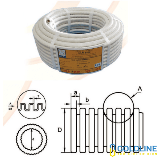 Ống luồn đàn hồi chống cháy SAM PHÚ