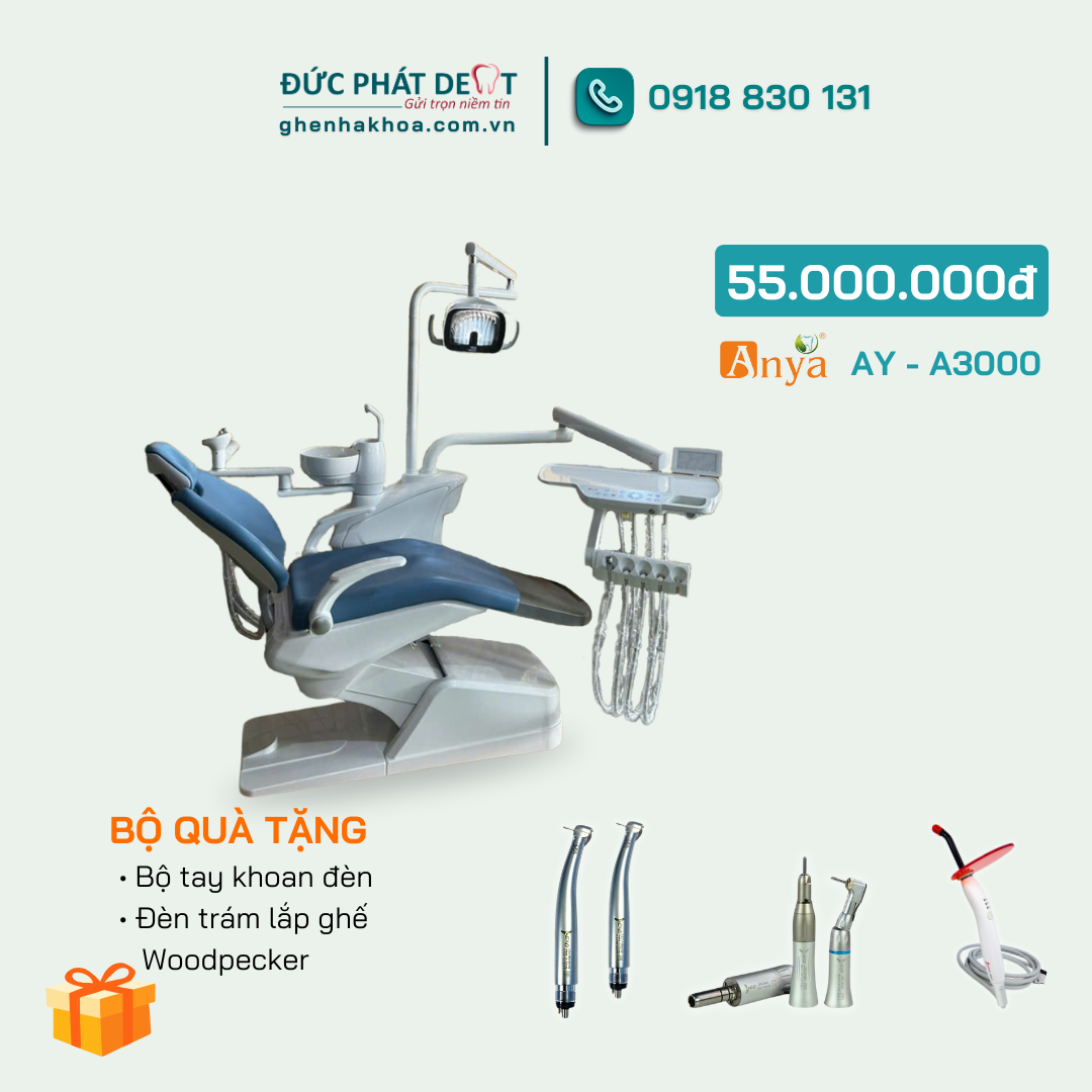 Ghế Nha Khoa Anya - AY-A3000 Model 2025