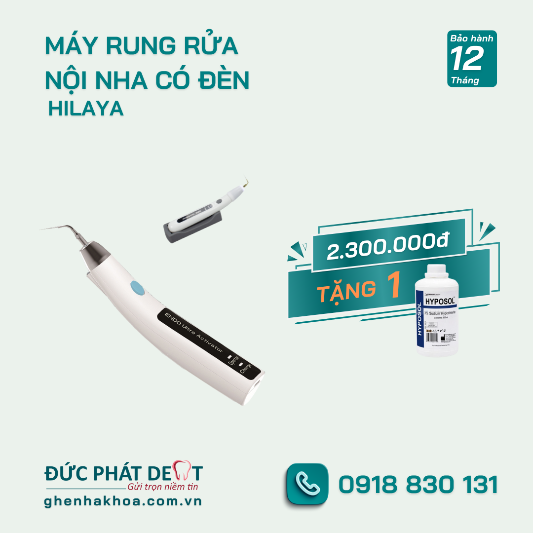 Máy rung rửa nội nha có đèn HILAYA
