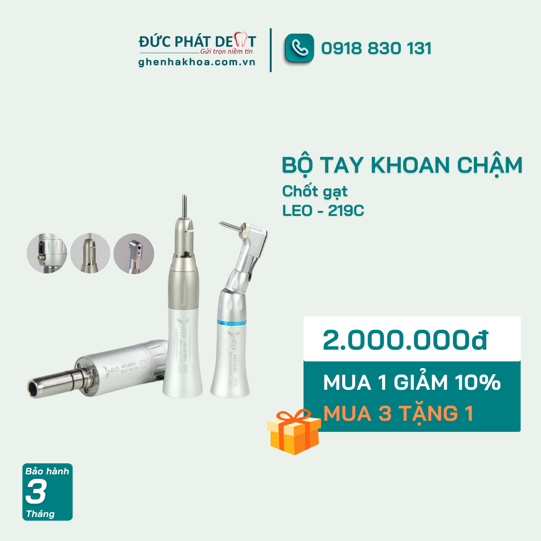 Bộ tay khoan chậm LEO - 219C Chốt gạt