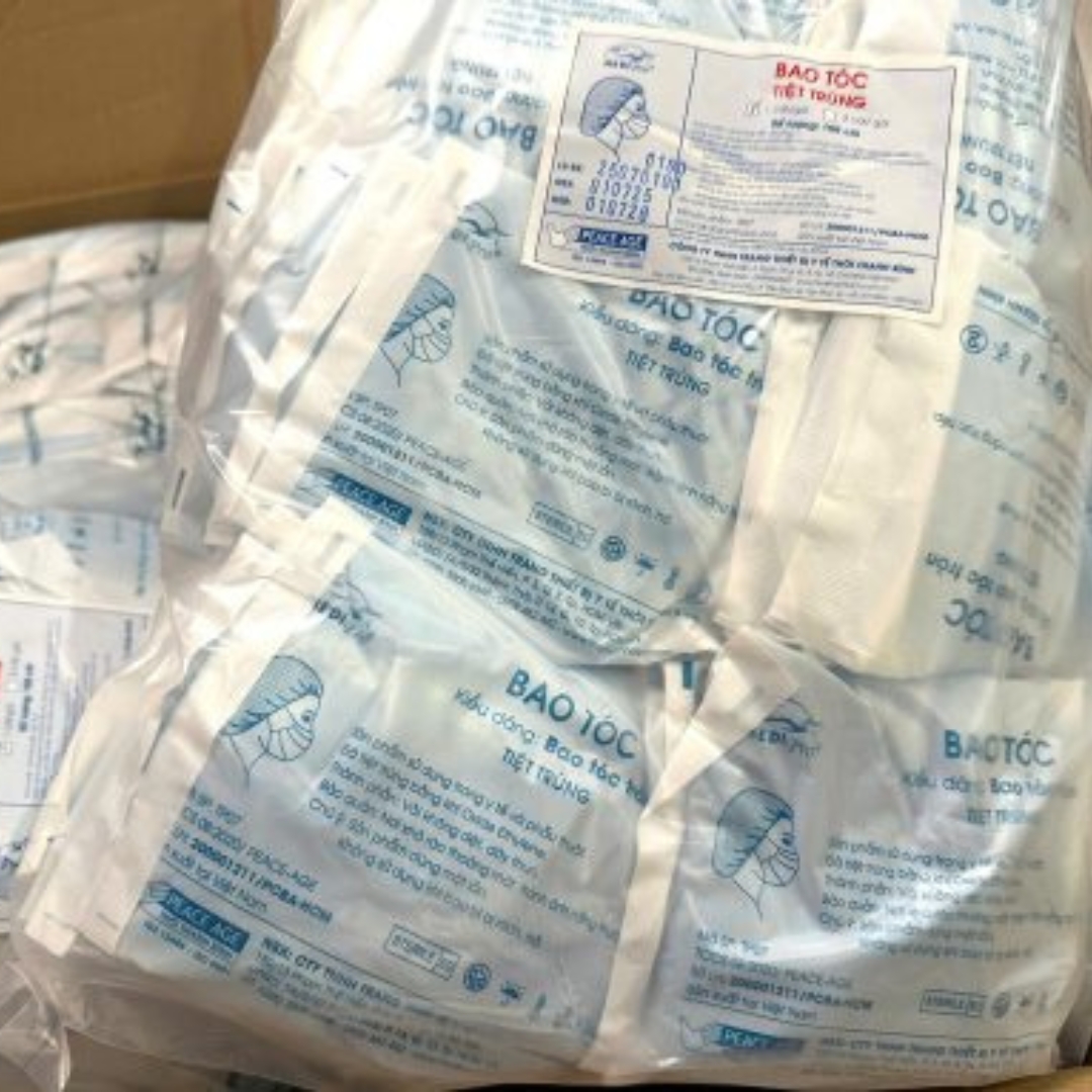 Bao tóc nữ tròn (Nón nữ) tiệt trùng phẫu thuật – MediPro